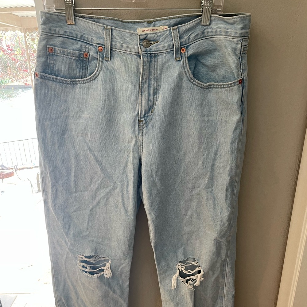 Levi- low pro straight jeans